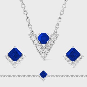 White Gold Serenity Diamond Set