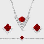 White Gold Serenity Diamond Set